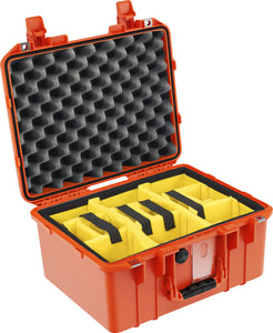 Pelican 1507 Orange Padded Dividers UPDATED LATCHES