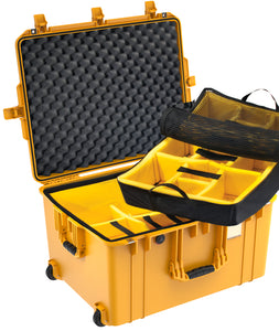Pelican 1637 Yellow Padded Dividers UPDATED LATCHES